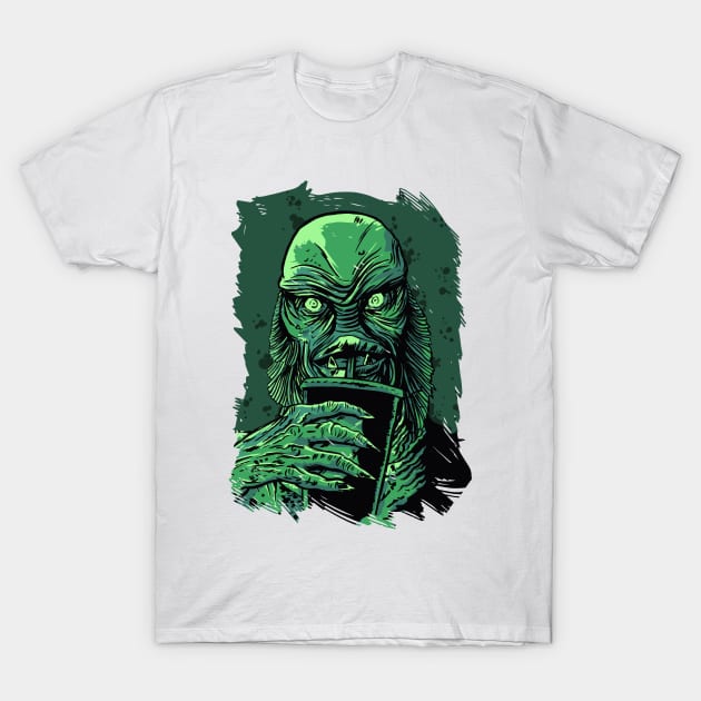 The Creature Of The Lagoon T-Shirt by UNDERGROUNDROOTS